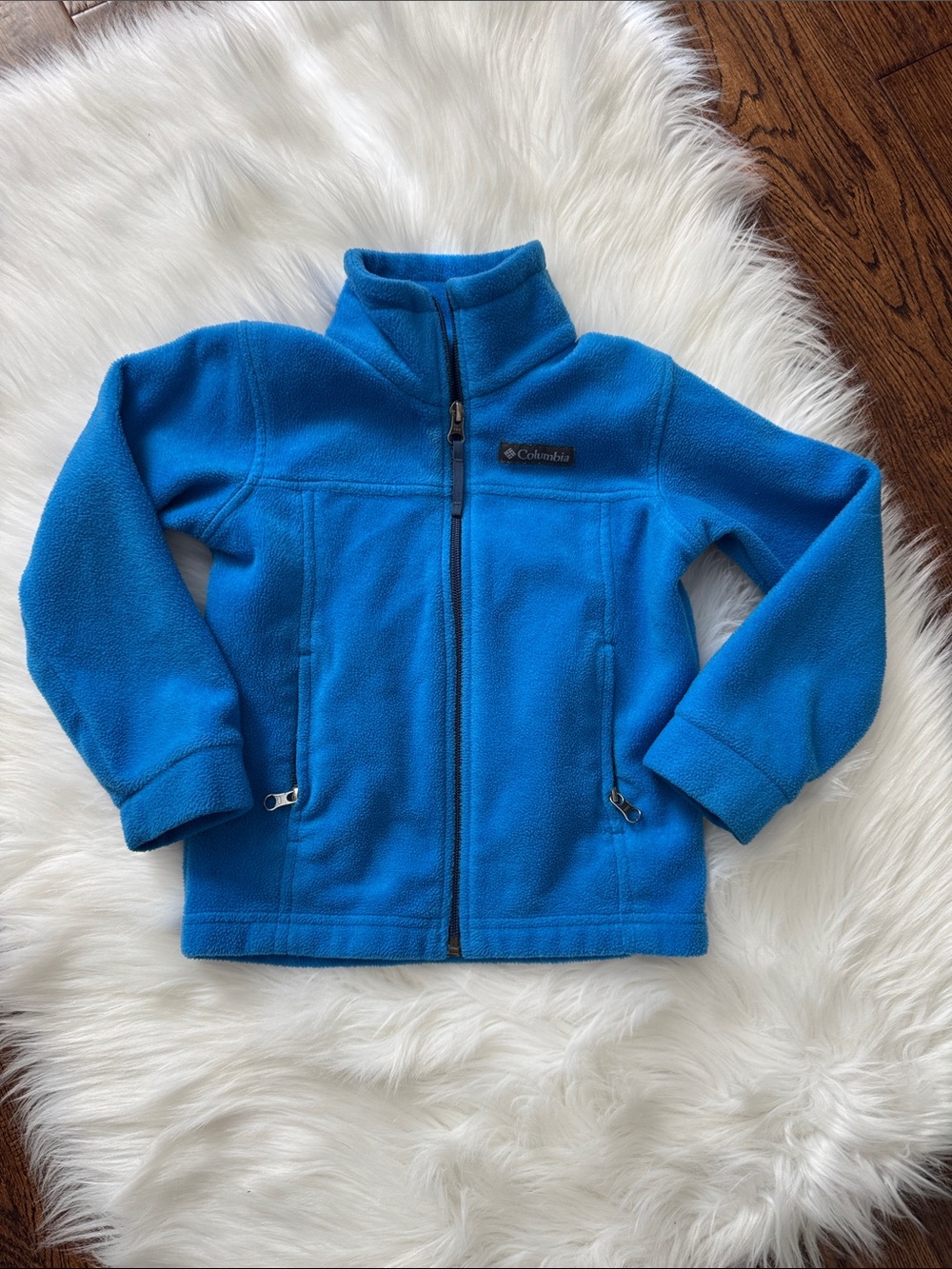 Columbia Kids Bright Blue Full-Zip Fleece Jacket